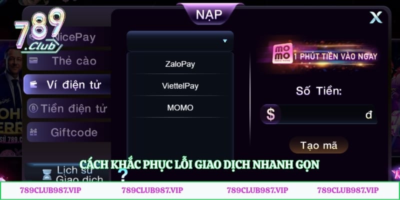 Cách khắc phục lỗi giao dịch nhanh gọn